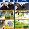 thumbnail image 6 of SereneLife 40" Saucer Swing - Outdoor Swing Set with Heavy-Duty Chains & Hanging Kit, Swinging Seat Spinner with Pillow & Carry Bag, Weatherproof, Water-Resistant, Supports Up to 700 lbs, Black, 6 of 7