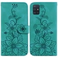 thumbnail image 2 of Compatible with Samsung Galaxy A51 4G Embossed Lily Wallet Case with Card Holder PU Leather Flip Cover, 2 of 5