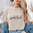 thumbnail image 4 of Jollimate Saved By Grace T-Shirt, Womens Christian Shirt, Christian Gift For Her, Religious Gift, 4 of 6