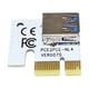 thumbnail image 1 of Minería Adaptador PCI Express PCIe 1X a 16X Tarjeta gráfica Tarjeta extensora Blanco, 1 of 5