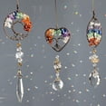 thumbnail image 2 of Atrapasueños de chakra hecho a mano, adornos de prisma de gota de cristal para colgar en ventana, paquete de 3 uds., 2 of 6