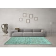 thumbnail image 3 of Ahgly Company Indoor Rectangle Abstract Light Blue Contemporary Area Rugs, 6' x 9', 3 of 4