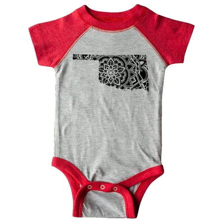 

Inktastic Oklahoma Silhouette Mandala Gift Baby Boy or Baby Girl Bodysuit