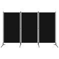 thumbnail image 1 of vidaXL 3-Panel Room Divider Black 260x180 cm, 1 of 4