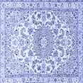thumbnail image 1 of Ahgly Company Machine Washable Indoor Square Persian Blue Traditional Area Rugs, 4' Square, 1 of 4