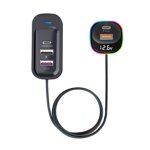 compatible Multi-port Car Charger Overheating Protection Fast Charging Small Size Universal PD USB Car Charger Adapter Accessories_Perfect Gift