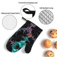 thumbnail image 5 of PUREYAH Oven Mitts And Pot Holders Sets, Kitchen Fractal Multicoloured Abstract Oven Gloves Hot Pads Heat Resistant 4 Pieces, 5 of 6