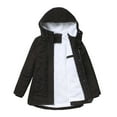 thumbnail image 3 of Usmixi 2023 Parka Jacket for Women Overcoats for Women Outdoor Warm Thickened Fleece Lined Trench Coats Casual Solid Plus Size Drawstring Hooded Plush Outerwear Winter Parka Jacket, 3 of 5