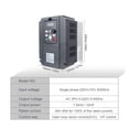 thumbnail image 5 of 5.5 Kw 7.5kw 220 Multi-Functional Frequency Inverter Drive VFD For Three Phase Motor, 5 of 10