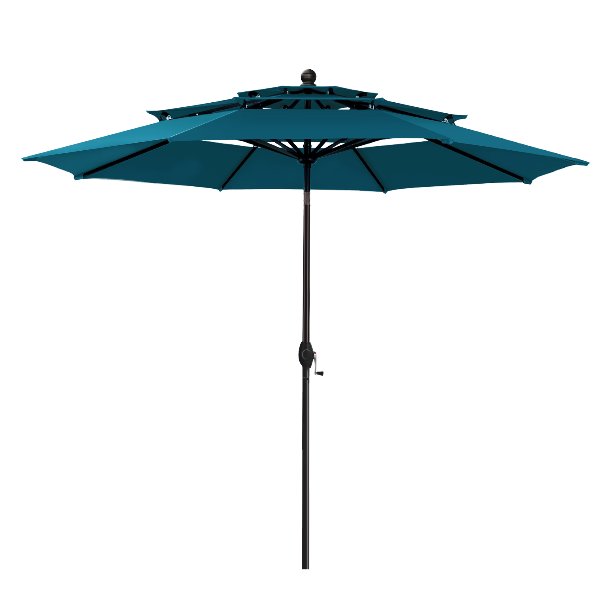 Summit Living 10ft Market Umbrella with Auto-Tilt, Cerulean photo 8
