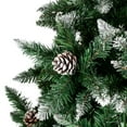 UBesGoo 7FT Hinged Artificial Christmas Tree,Snow Flocked Trees with