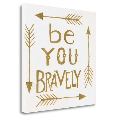 Tangletown Art, 20 x 20 "Bravely " by Cindy Shamp, Gallery Wrap Canvas Art print