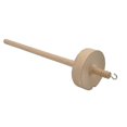 thumbnail image 1 of Drop Spindle Top Whorl Yarn Spin Hand Carved Wooden Tool Gift For Beginners, 1 of 4