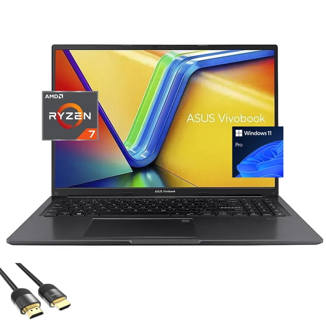 ASUS Vivobook 16 Laptop, Pantalla WUXGA de 16", 8-Core AMD Ryzen 7 7730U, 24GB RAM, 1TB SSD, Win 11 Pro