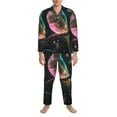 thumbnail image 3 of Sikiie Bird5 Mens Pajama Set, Soft Warm Long Sleeve Sleepwear, Cozy Button-Down Pjs for Men-XX-Large, 3 of 7