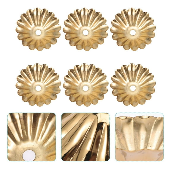 6pcs Lamp Cover Case Replacement Flower-shaped Lamp Cover Tabletop Lamp Cover