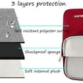 thumbnail image 5 of MOSISO Laptop Case 15 inch, 15 inch Laptop Sleeve Compatible with MacBook Air 15 M4 A3241 M3 A3114 M2 A2941 2025 2024 2023,Dell XPS 15,Polyester Vertical Computer Sleeve Bag with Pocket, 5 of 6