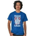 thumbnail image 4 of Street Fighter Vega Rage Cage USA Men's Big & Tall Crewneck Graphic Tee Brisco Brands 3X, 4 of 5