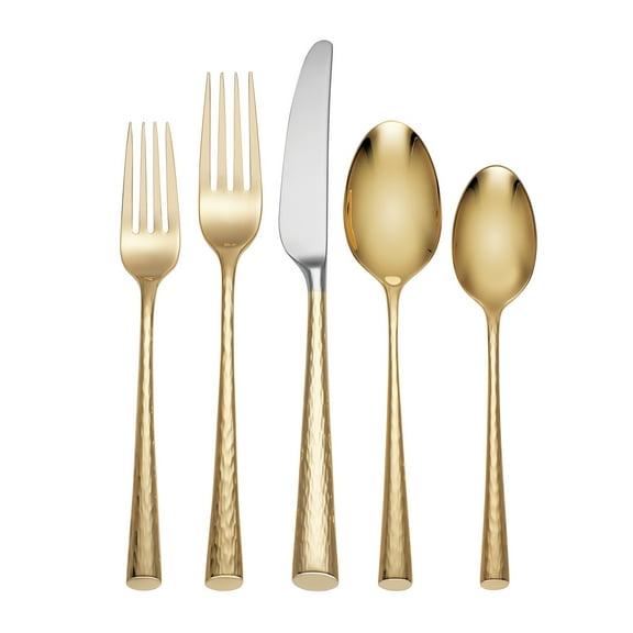 Lenox Imperial Caviar Flatware Gold 5-Piece Place Set