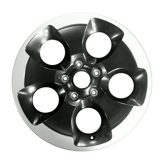 Remanufactured Painted Black with Gold Aluminum Wheel 18 x 7.5 1XA51PAKAA fits 2013-2017 Jeep Wrangler