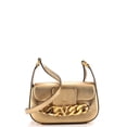thumbnail image 1 of Pre-Owned VLogo Chain Flap Shoulder Bag Leather Small By Rebag, 1 of 6