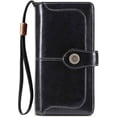 thumbnail image 1 of LAICAIW Women's Wallet Genuine Leather RFID Blocking Large Capacity Trifold Ladies Wallet, 1 of 6