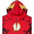 thumbnail image 2 of DC Comics Boys The Flash Cosplay Zip-up Hoodie with Cape - 4-20 Sweatshirt, Red, 5-6 US, 2 of 4