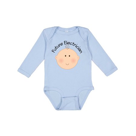 

Inktastic Future Electrician Baby Gift Baby Boy or Baby Girl Long Sleeve Bodysuit