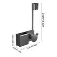 thumbnail image 3 of Soporte giratorio para secador de pelo de 360° | Organizador de pared autoadhesivo | Estante de almacenamiento sin perforaciones de altura ajustable | Soporte universal para secador de pelo, 3 of 6