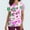E-Pink, variant on Rciityk Scrub for Women Tops Casual V-Neck Nursing Uniform T Shirt Summer Floral Printed Short Sleeve Workwear Medicals Blouse with Pocket