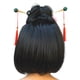 thumbnail image 5 of Peluca Geisha Glamour Witty Emporium negra corta con flequillo, 5 of 6