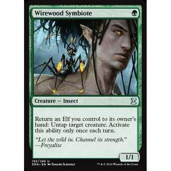 MtG Eternal Masters Uncommon Wirewood Symbiote #192