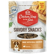 Angle View: Chicken Soup Savory Snacks Chicken Dog Treats 6 oz