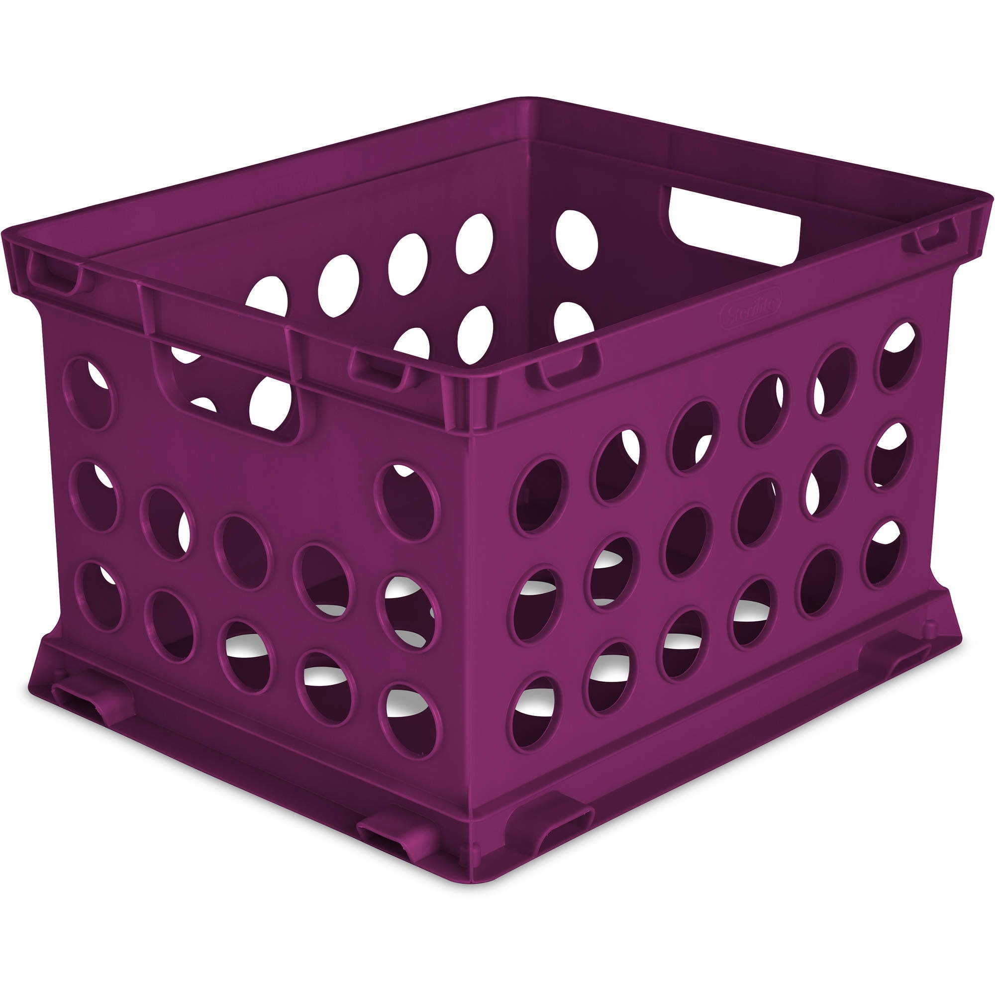 Large File Crate, Berry Bright, 34 qt Walmart Inventory Checker
