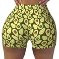 thumbnail image 2 of Lsque Avocado Pattern High Waisted Biker Shorts for Women-Tummy Control Fitness Athletic Workout Running Yoga Gym Shorts,Moisture-Wicking-X-Large, 2 of 9