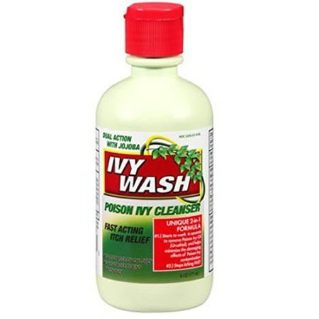 2 Pack Ivy Wash Poison Ivy Cleanser Stops Itching Fast 6oz (Best Way To Stop Poison Ivy From Spreading)