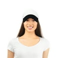 thumbnail image 6 of DALIX Two Tone Summer Mesh Cap in Black and White Trucker Hat, 6 of 7