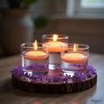 thumbnail image 5 of Hosley Set of 12 White Unscented Water Floating Mini Candle Discs with 4 Hour Burn Time, 5 of 9