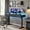 Black, variant on Aitjunz 55.1" Electric Standing Desk with 3 Drawers, Height-Adjustable Gaming Computer Desk with Memory Preset for Home Office, Black