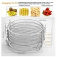 thumbnail image 2 of 1 Set 5 Layers Dehydrator Rack Air Fryer Cooker Rack Stainless Steel Stand Accessories Compatible with Ninja Foodi Grill 6.5 Quarts and 8 Quarts (Assorted Color), 2 of 8