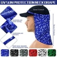 thumbnail image 2 of 6PCS Sun Protection Neck Drape UV Hat Draps Paisley Neck Protector Face Neck Cover for Women Men Fishing Outdoors, 2 of 7