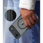 for iPhone Air Case, Compatible with MagSafe, Translucent Matte Shockproof Anti-Slip Anti-Fingerprint Pocket-Friendly Phone Case Cover - Gray