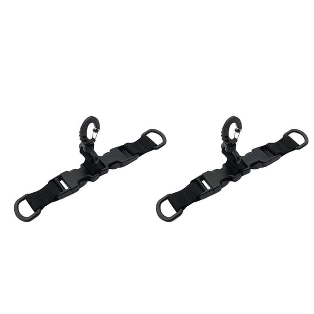 2pcs Correa Táctica Hebilla De Nylon Correas Colgando Mosquetón Giratorio