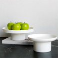 thumbnail image 5 of ABS Fruit Perfume Cosmetics Tray Black White Round Decorative Tray Organizer Home Decoration Board Simple Storage, 5 of 5