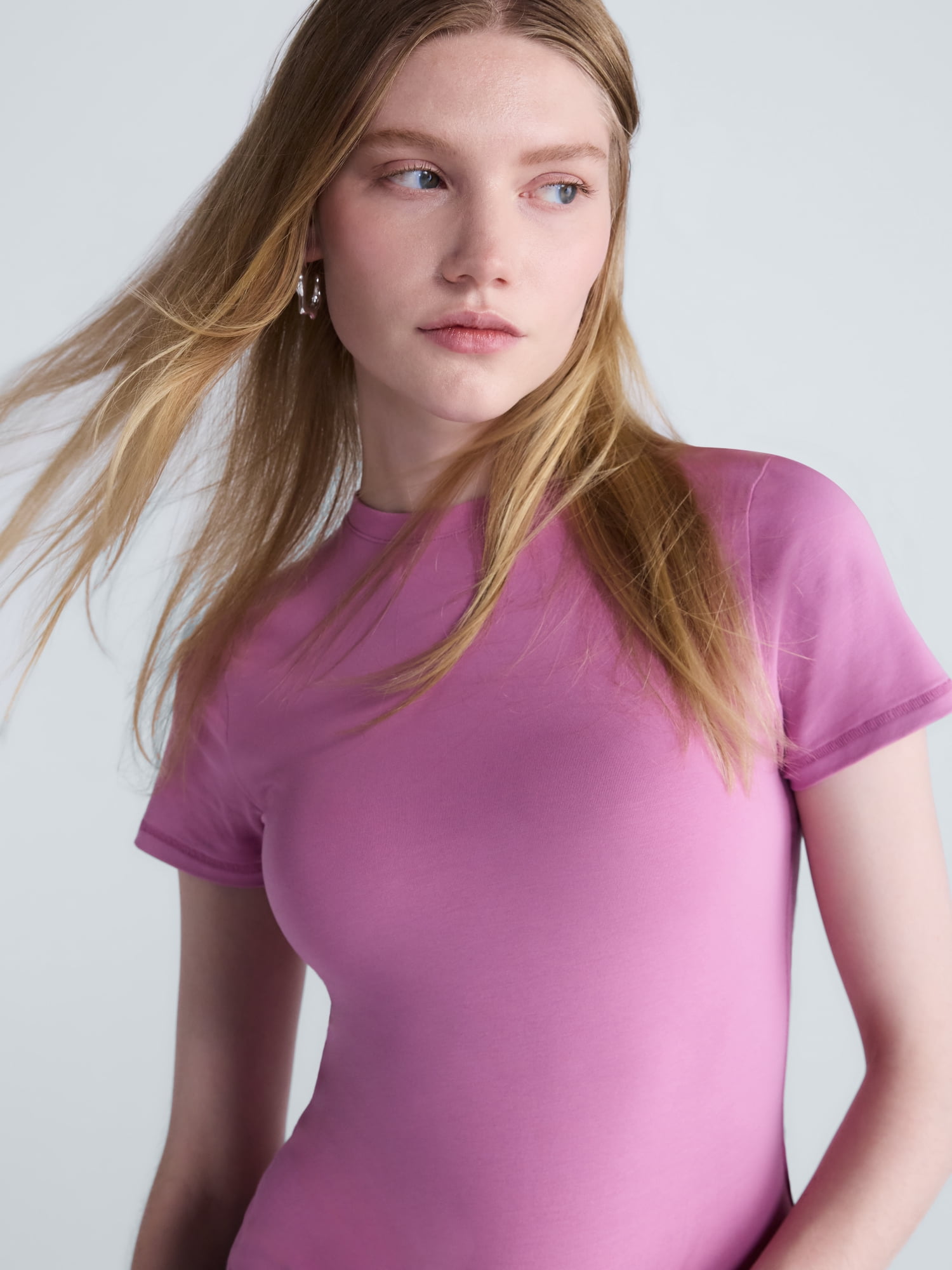Scoop Women’s The York Baby Tee with Short Sleeves, Sizes XS-XXL