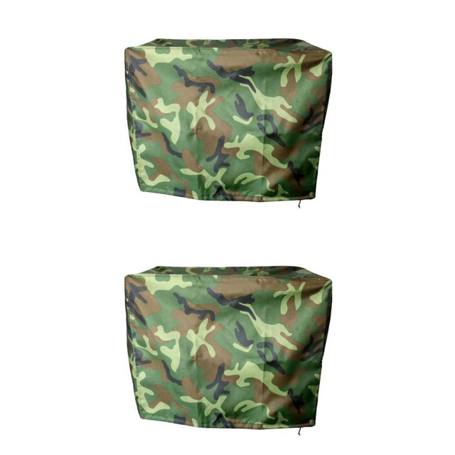 Cubierta de motor de yate de camuflaje Sunnimix 2 piezas para motores impermeables 2-15