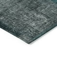 thumbnail image 4 of 9' X 12' Teal Blue Aqua And Charcoal Patchwork Washable Indoor Outdoor Area Rug, 4 of 5