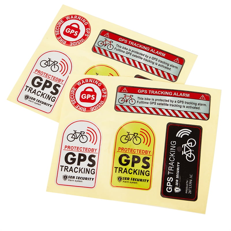 GPS Alarm Sticker WARNING Motorcycle Bike Anti-Theft Sticker - Walmart.com