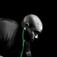 thumbnail image 2 of Electroluminscent Audio Response Light up Athletic Earbuds Headphone, Green, 2 of 2