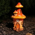 thumbnail image 4 of Sruoe Garden Statues for Outside, Garden Decorations Outdoor, Garden Decor with LED Light, Garden Solar Lights, Solar Garden Decor, Gardening Gifts, House Garden Statue for Garden Lawn Pathway Yard, 4 of 6